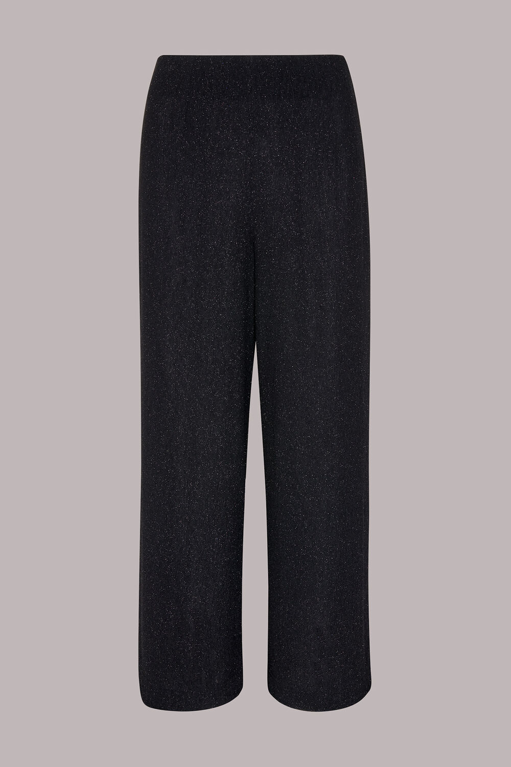 Black Sparkle Cropped Trouser