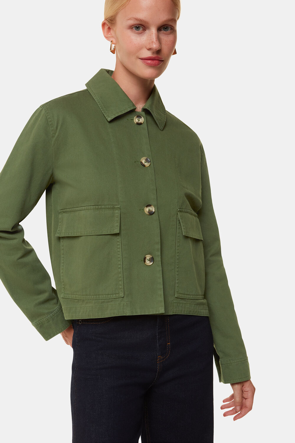Dark Green Marie Casual Jacket