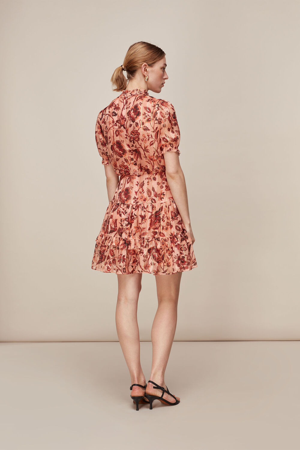 Sophia Prairie Silk Dress Pink/Multi