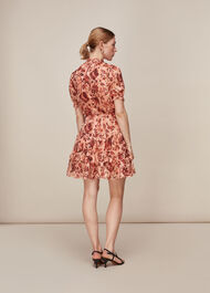 Sophia Prairie Silk Dress Pink/Multi