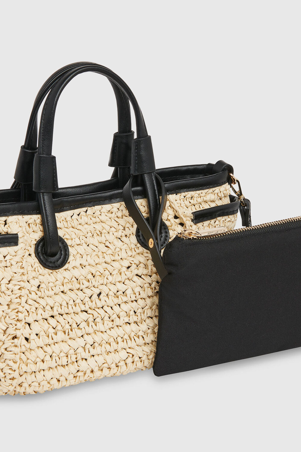 Aylin Mini Straw Tote Bag