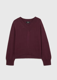 Cotton V Neck Relaxed Knit