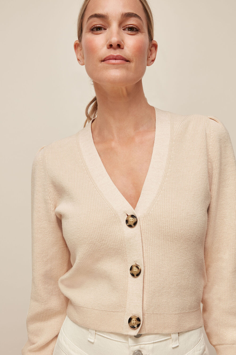 Puff Sleeve Cardigan
