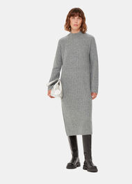 Ribbed Knitted Midi Dress