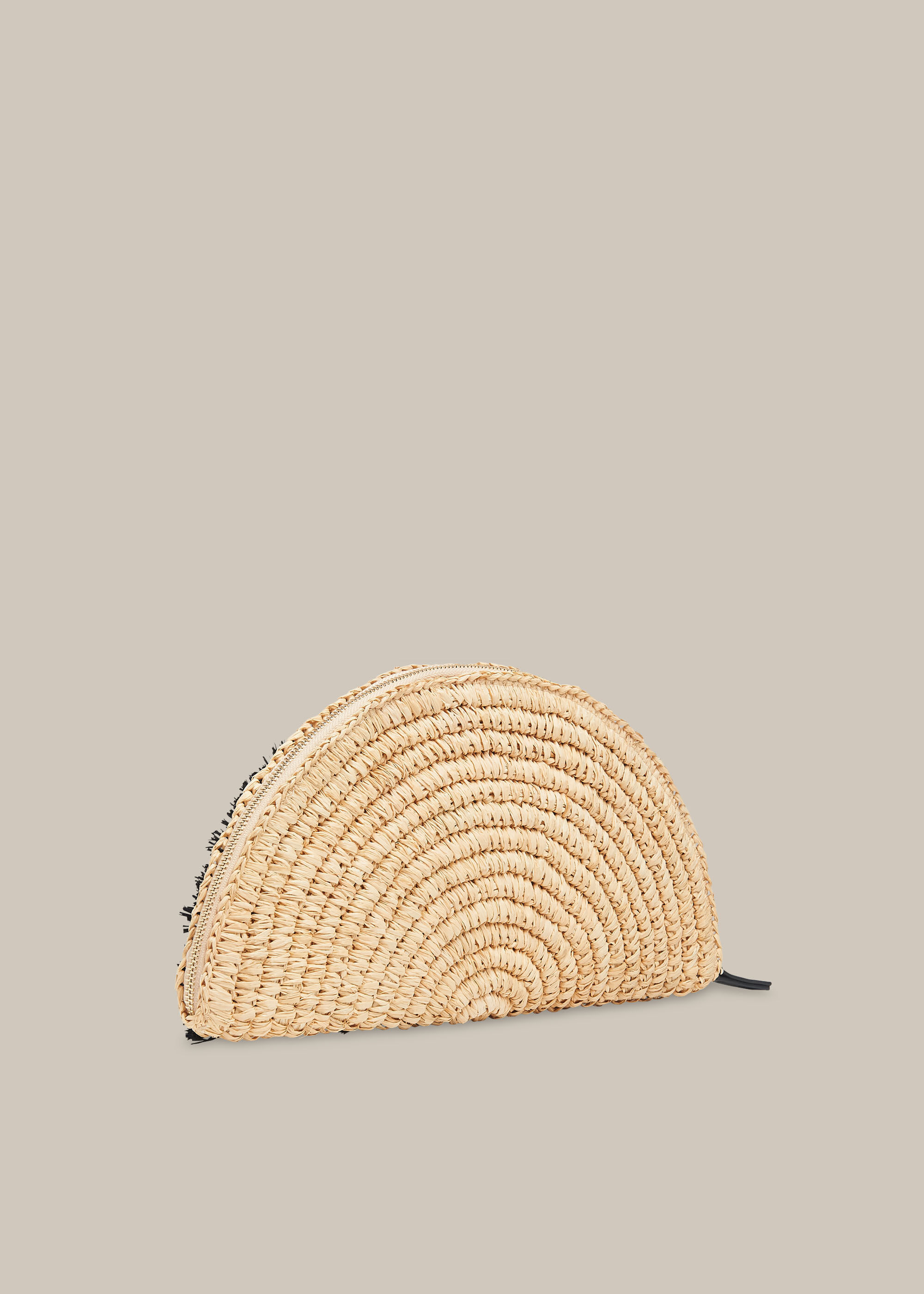 Whistles straw clutch online