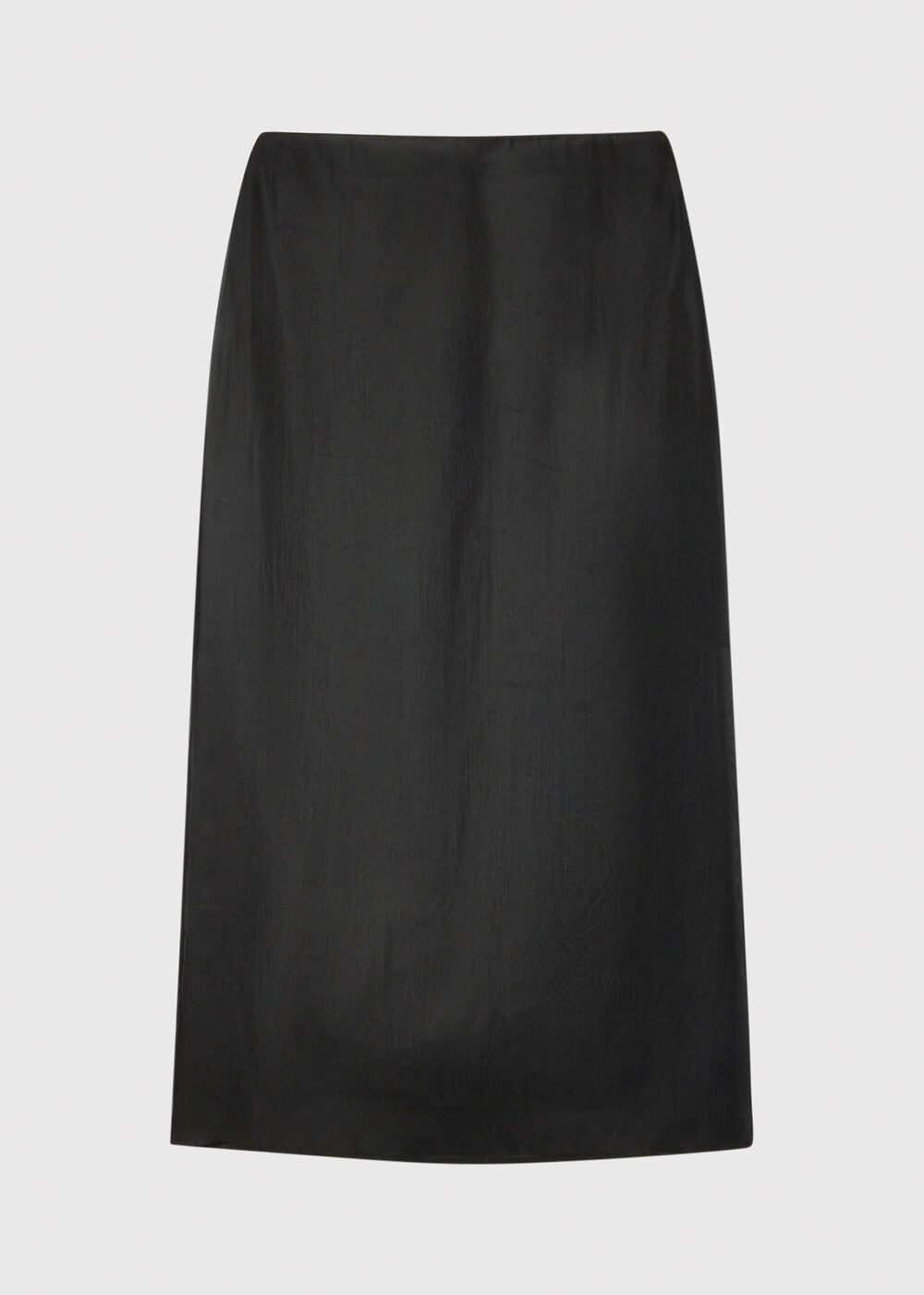 Organza Column Midi Skirt