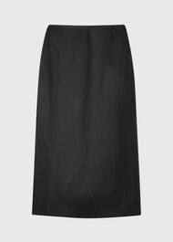 Organza Column Midi Skirt