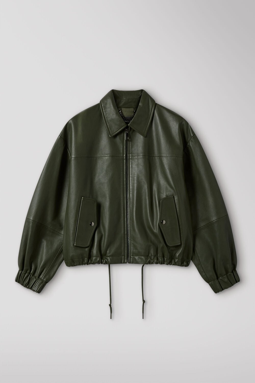 Frida Leather Bomber Jacket