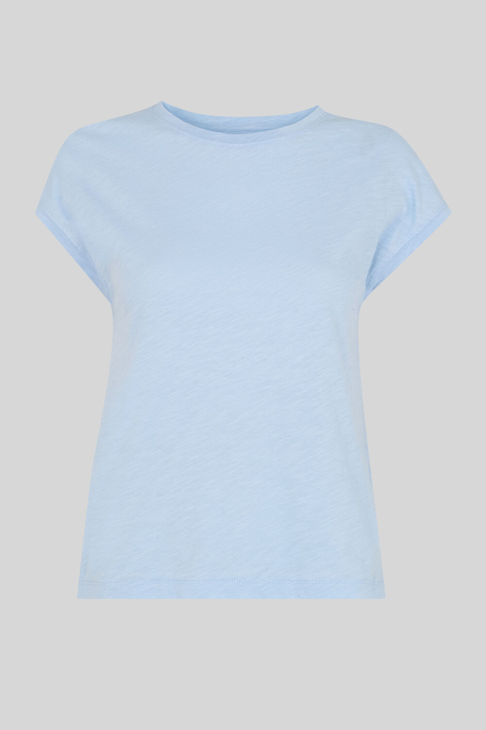 Minimal Cap Sleeve Tee Pale Blue