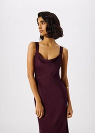 Thea Cowl Satin Maxi Dress