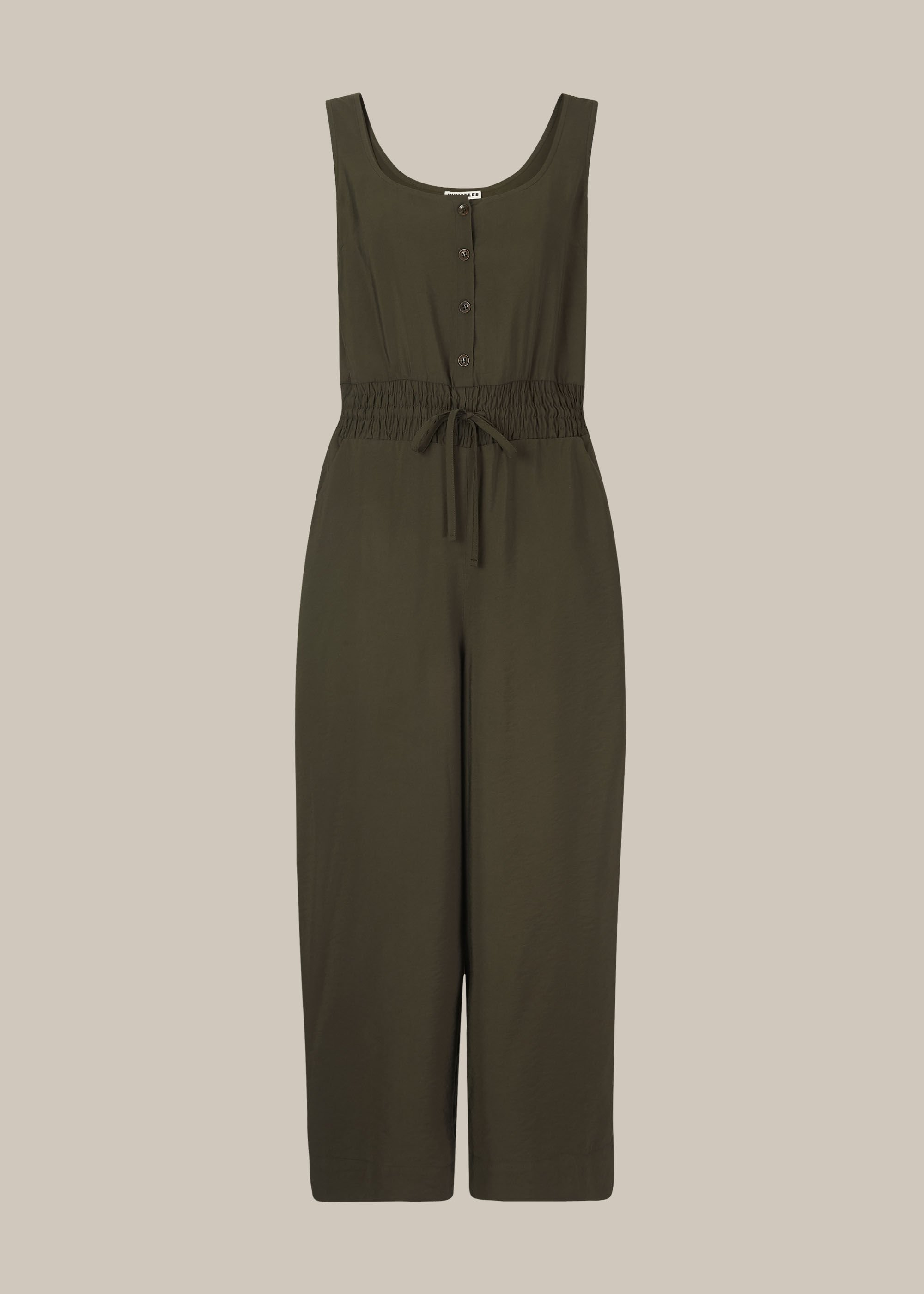 Khaki Quinn Casual Jumpsuit