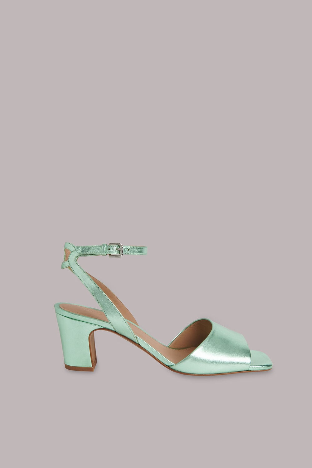 Green Emerson Block Heel Sandal