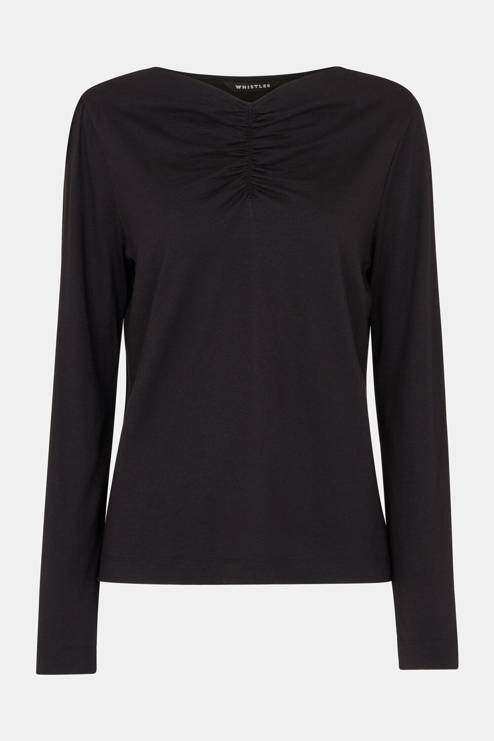 High V Neck Ruched Top