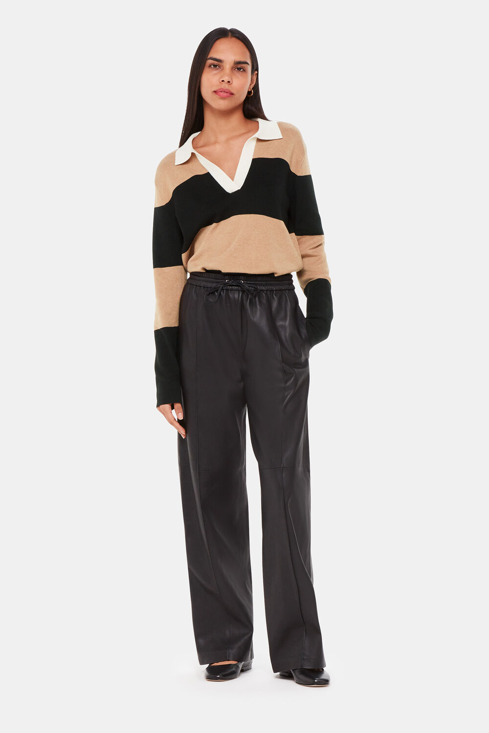 Stripe Rugby Knitted Shirt