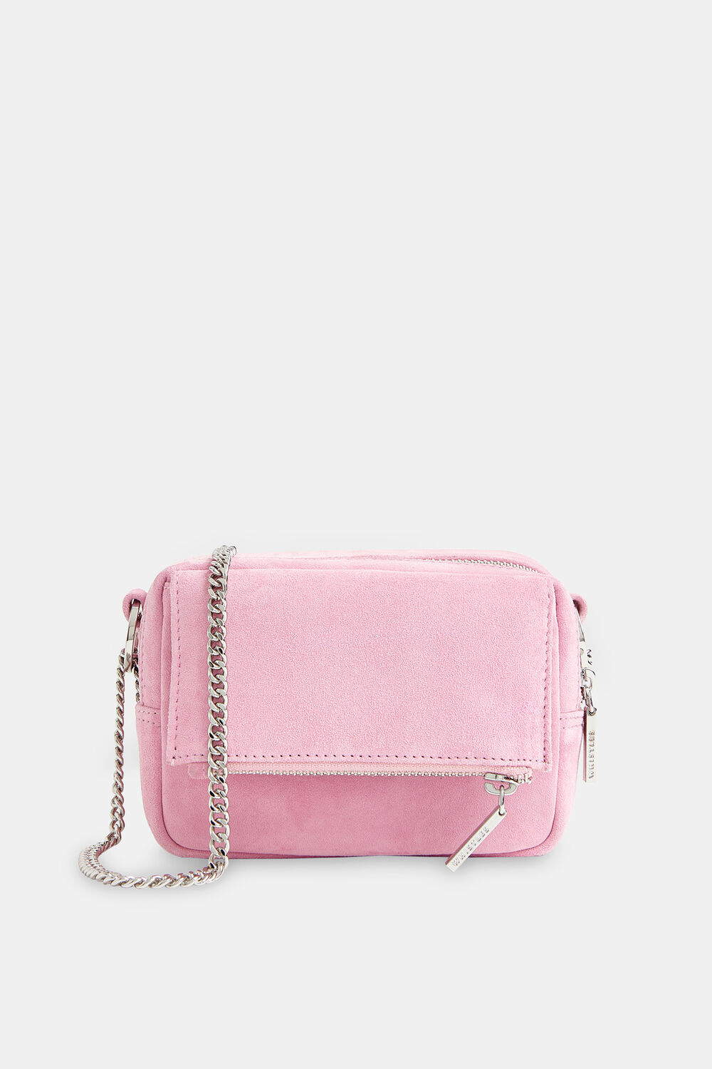 Pale Pink Bibi Suede Mini Bag