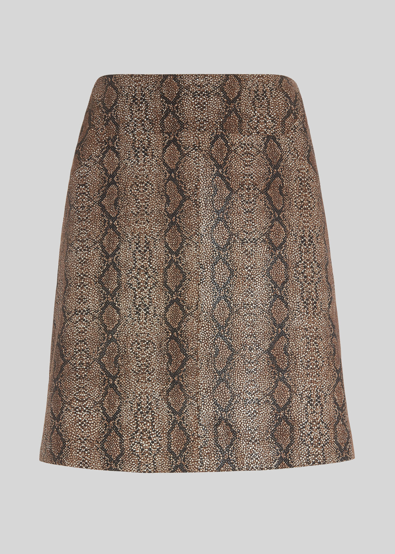 Snake Leather Aline Skirt Snake Print