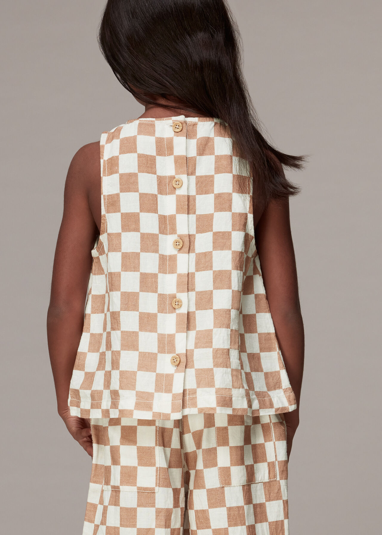 Checkerboard Domino Blouse