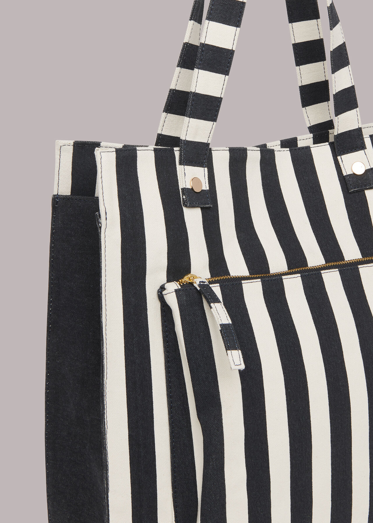 Sena Striped Canvas Tote