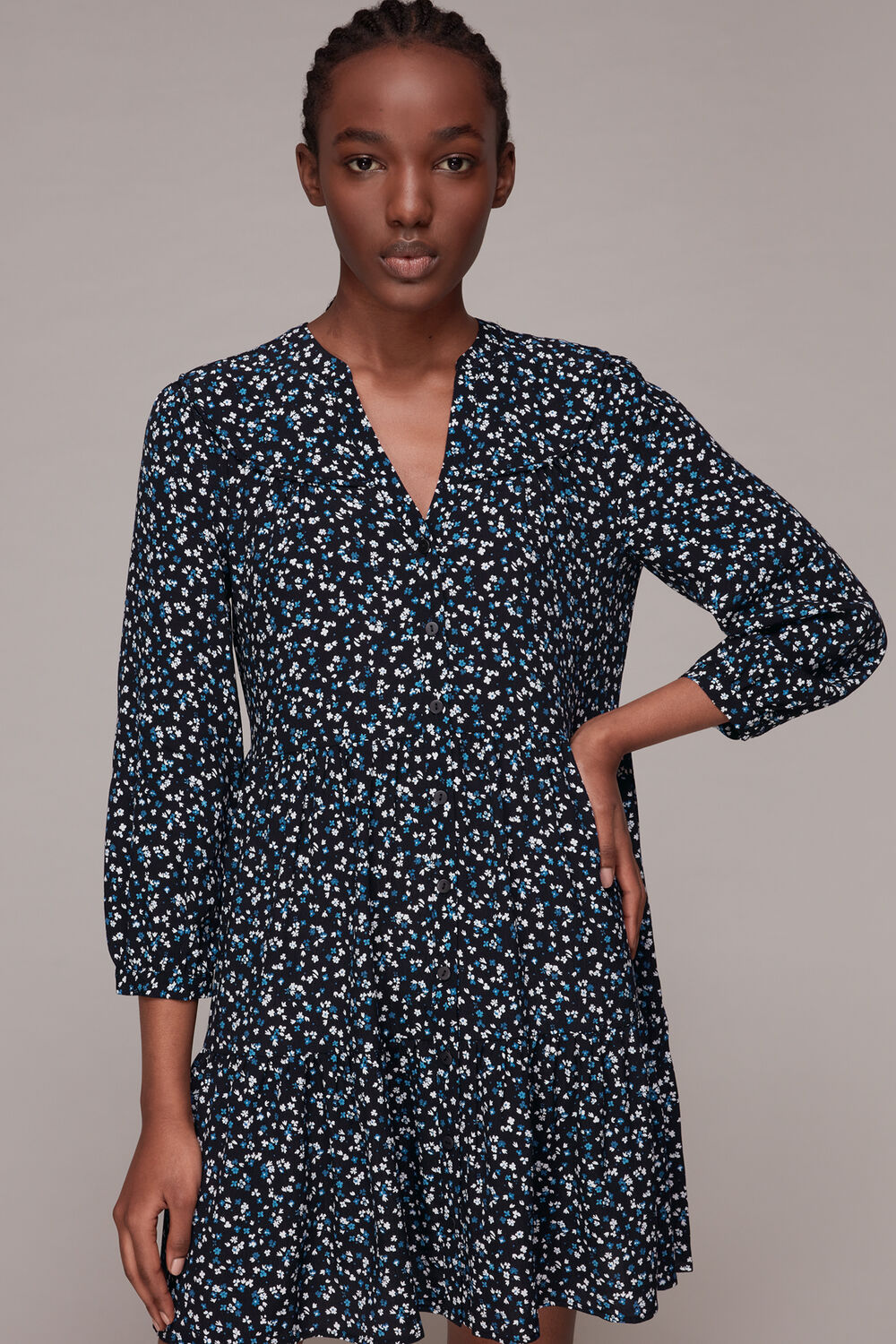 Delicate Floral Print Dress