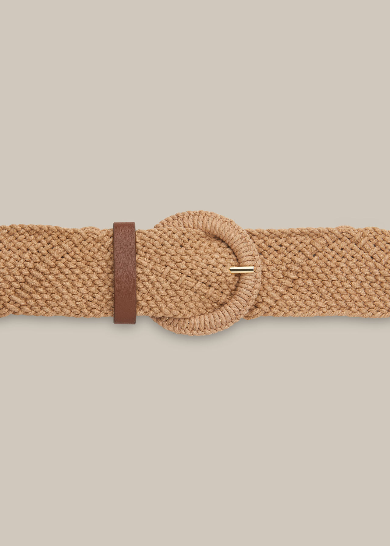 Neutral Woven Cord Belt WHISTLES Whistles UK