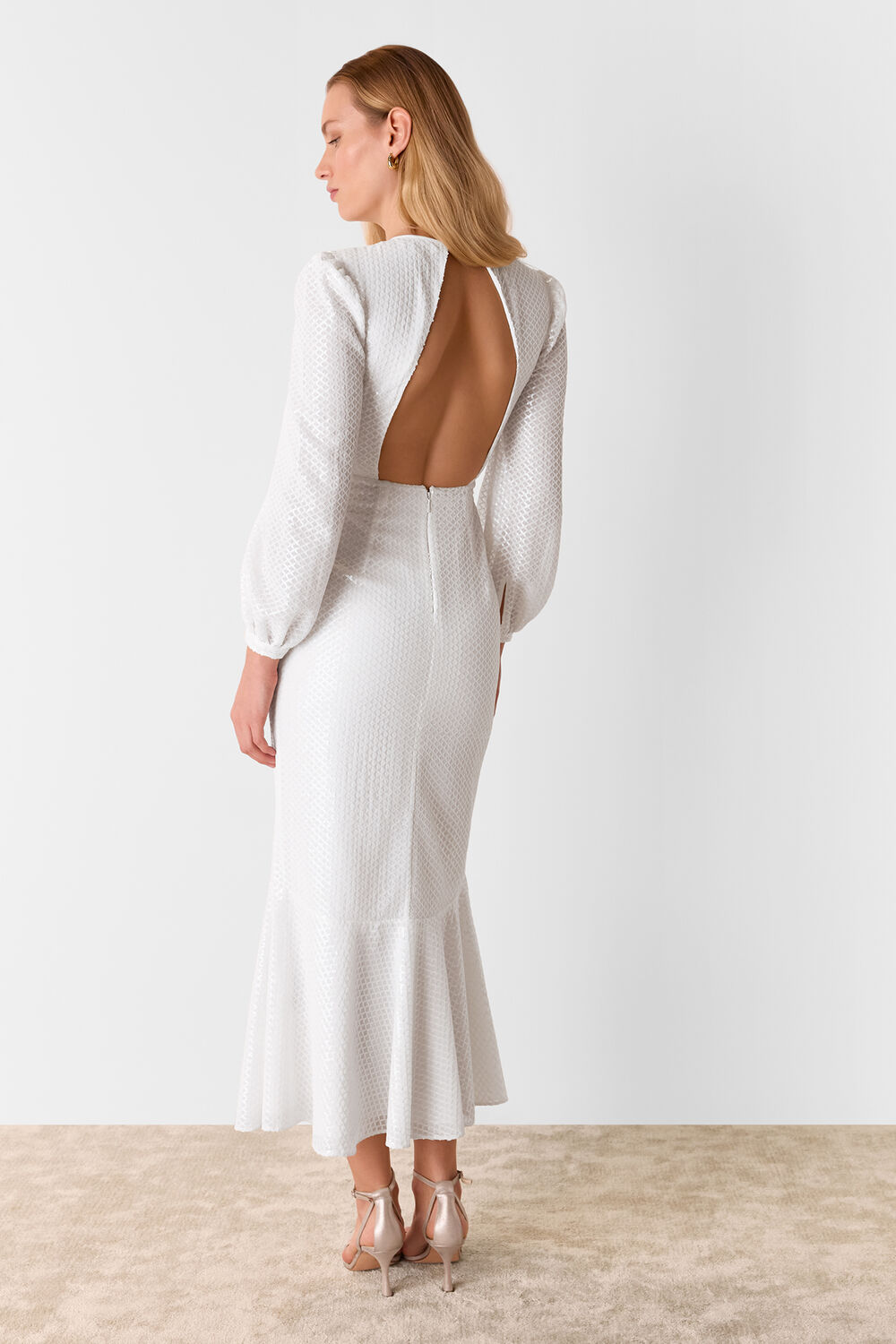 Ivory Loretta Sequin Wedding Dress