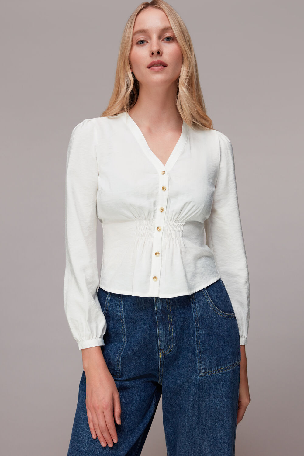 Ariel Shirred Detail Blouse