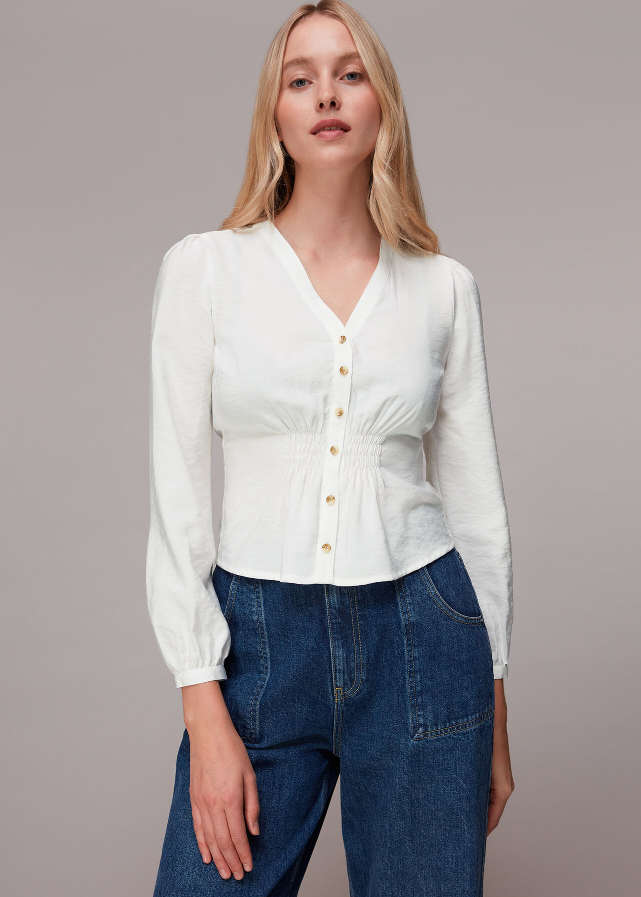 Ariel Shirred Detail Blouse