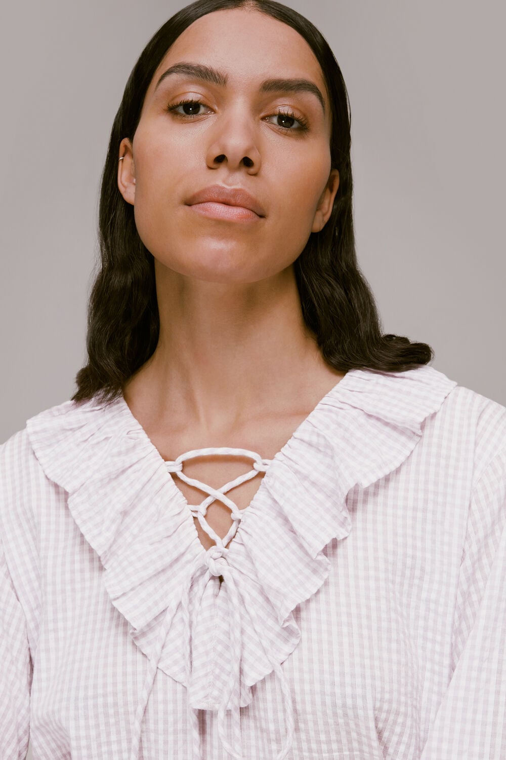 Francesca Check Blouse