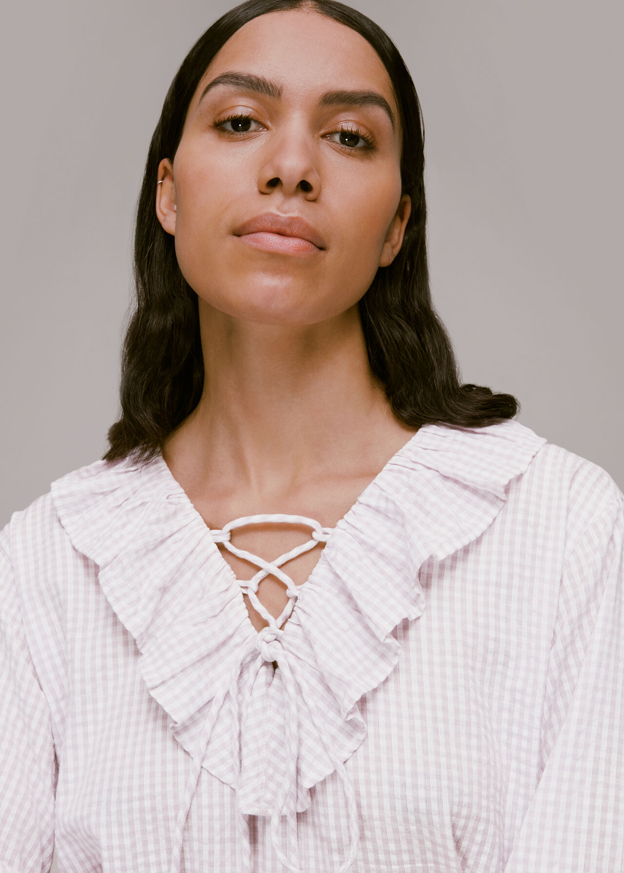 Francesca Check Blouse