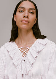 Francesca Check Blouse