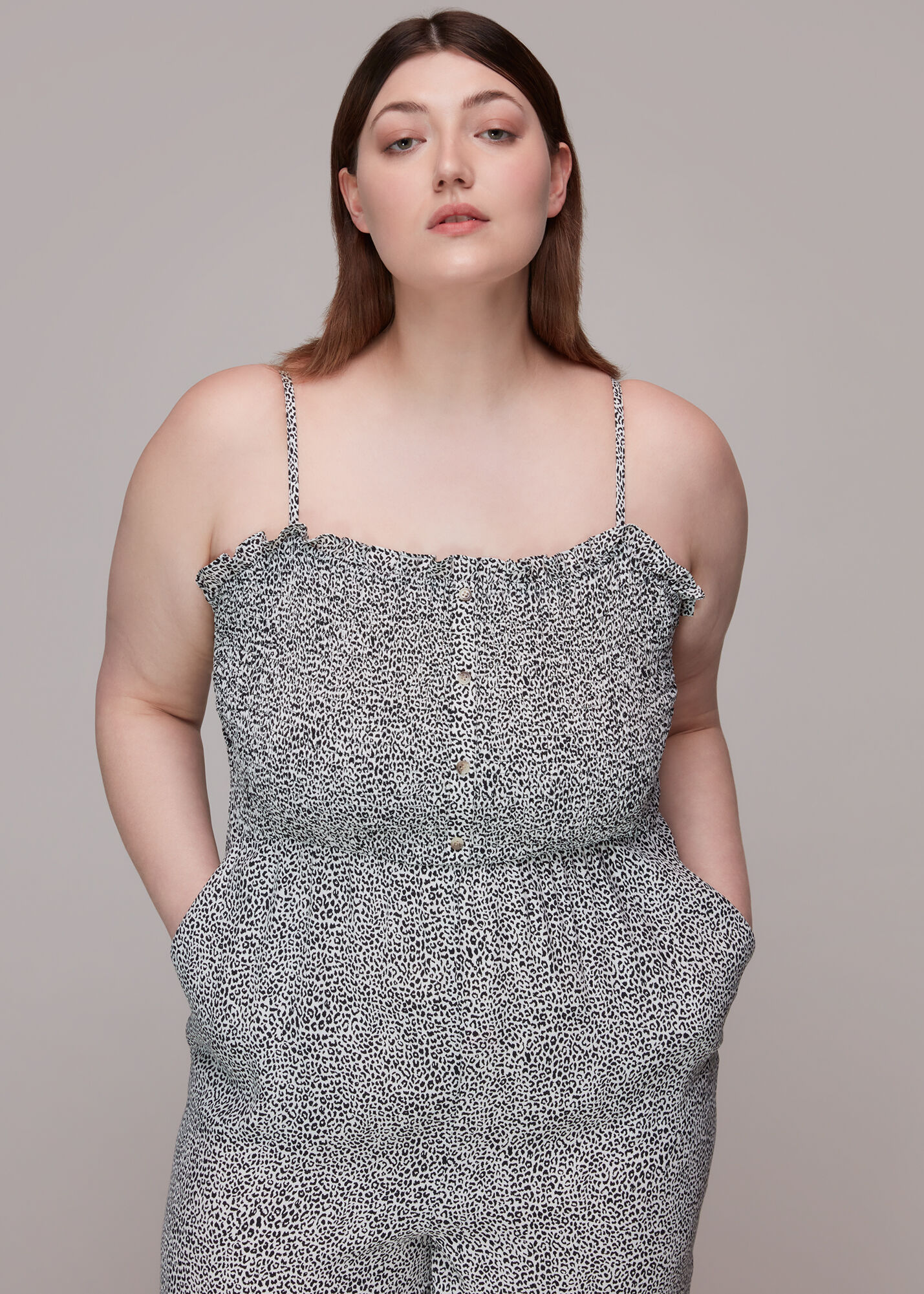 Plus size leopard jumpsuit store