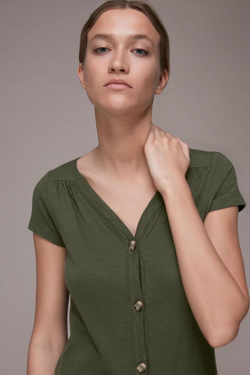 Leonie Button Through Dress