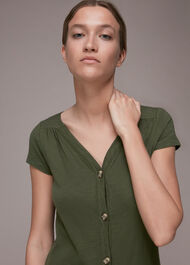 Leonie Button Through Dress