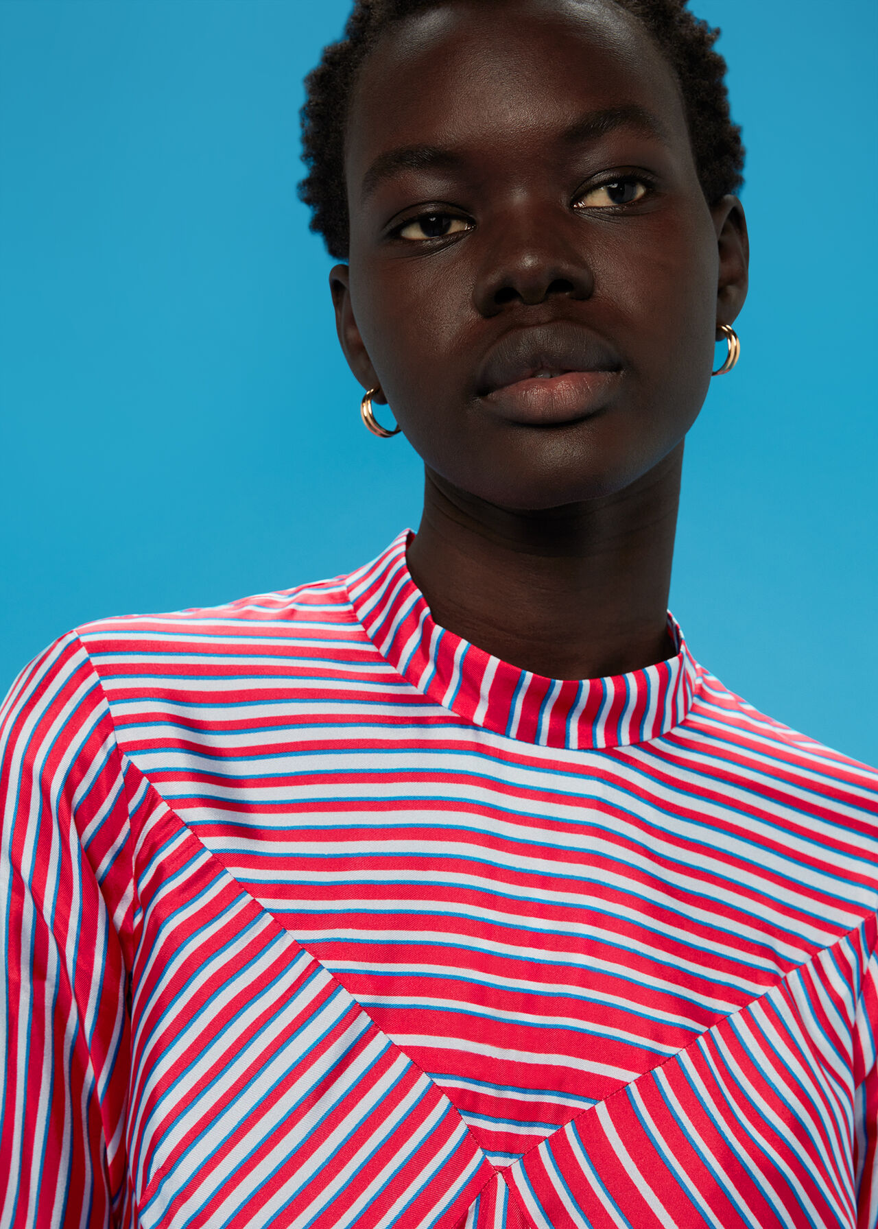 Tangle Stripe Silk Mix Dress
