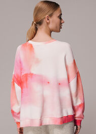Tie Dye Cotton Sweatshirt