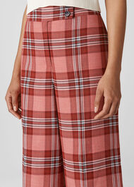 Cara Check Trouser Red/Multi