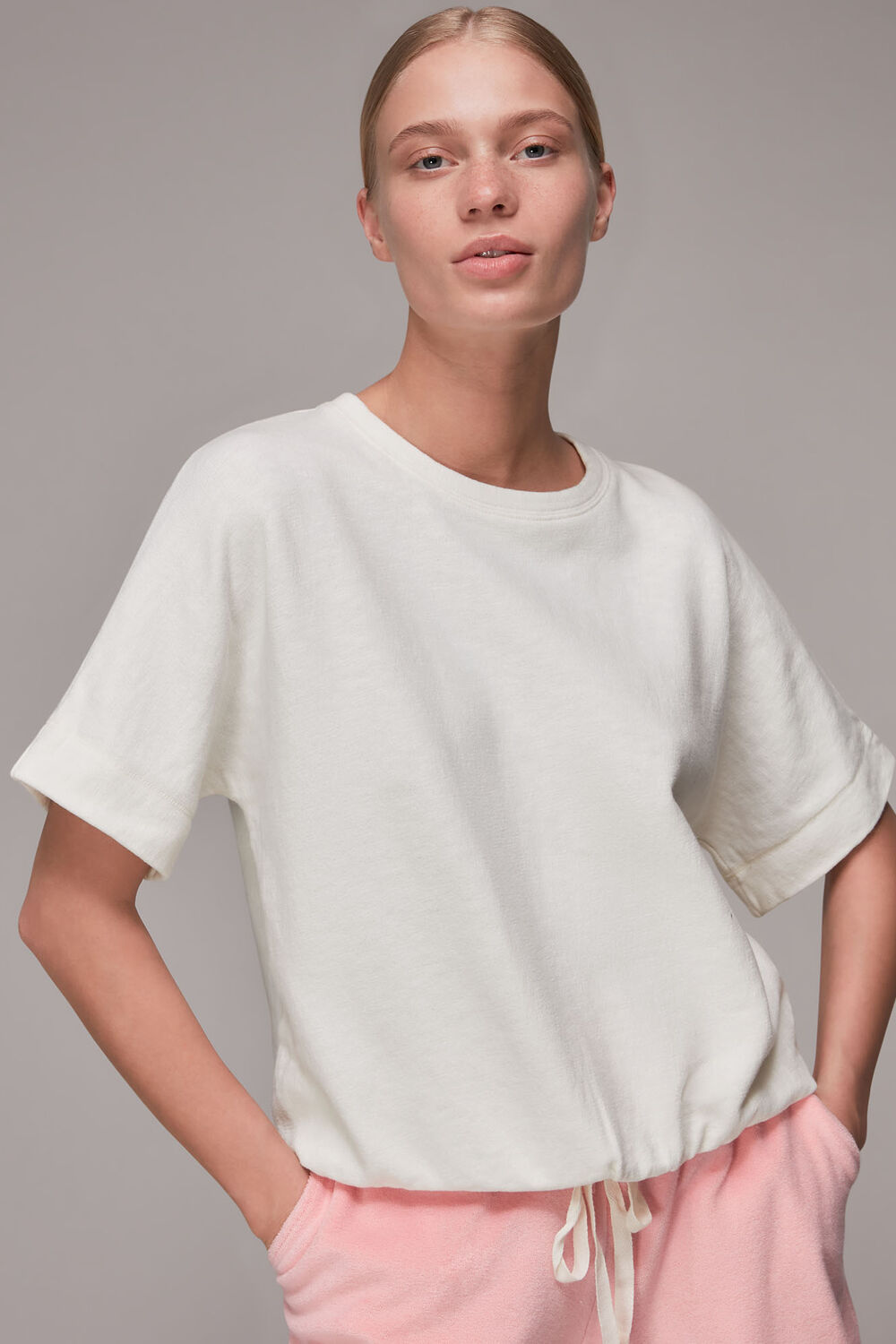Short Sleeve Drawstring Sweat