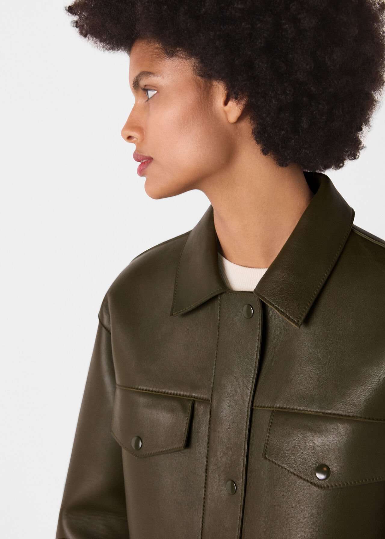 Clean Bonded Leather Jacket