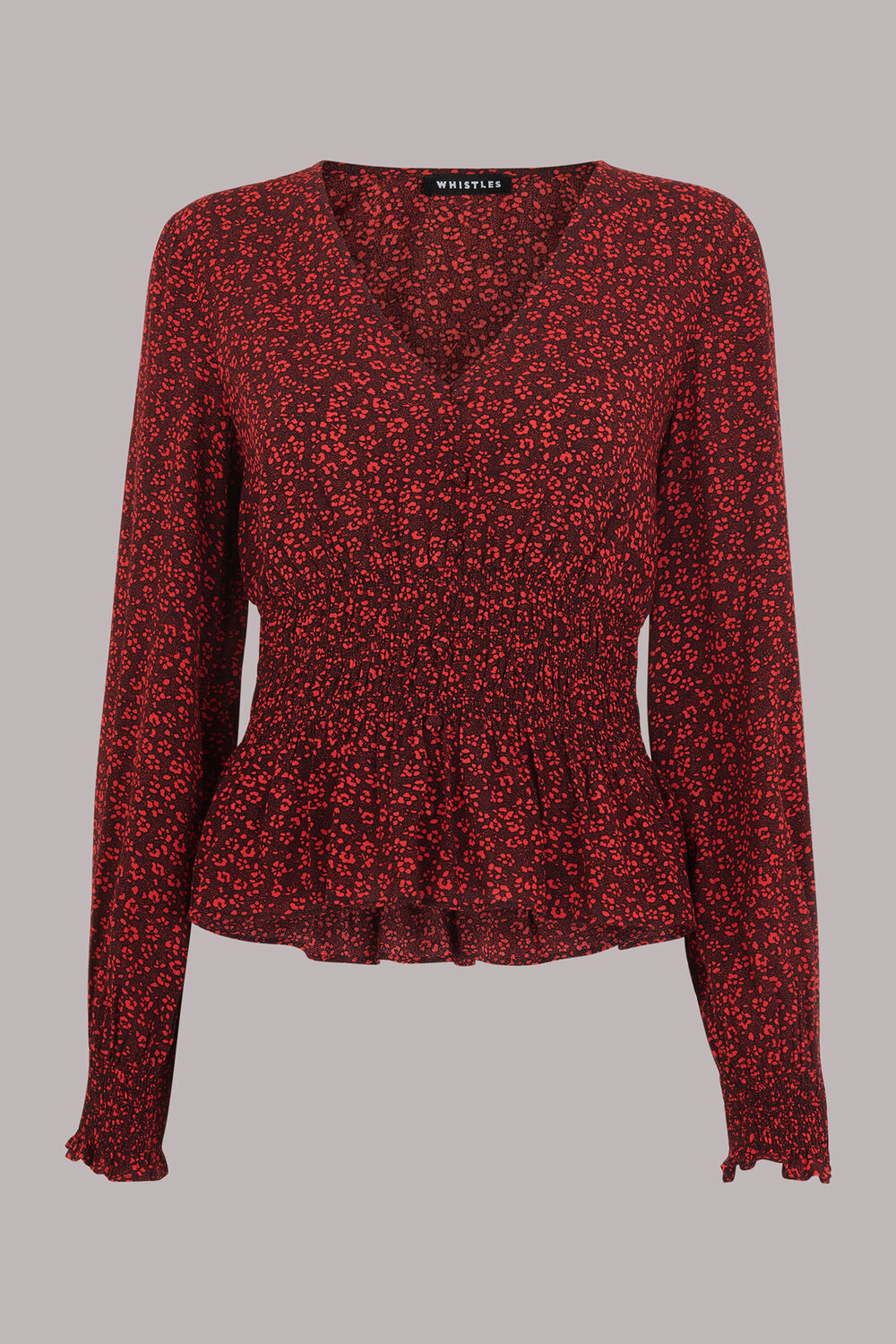 Pansy Dot Jenny Peplum Top