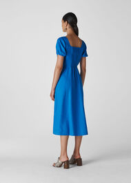 Remi Linen Dress Blue
