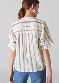 Multi Stripe Paula Blouse White/Multi