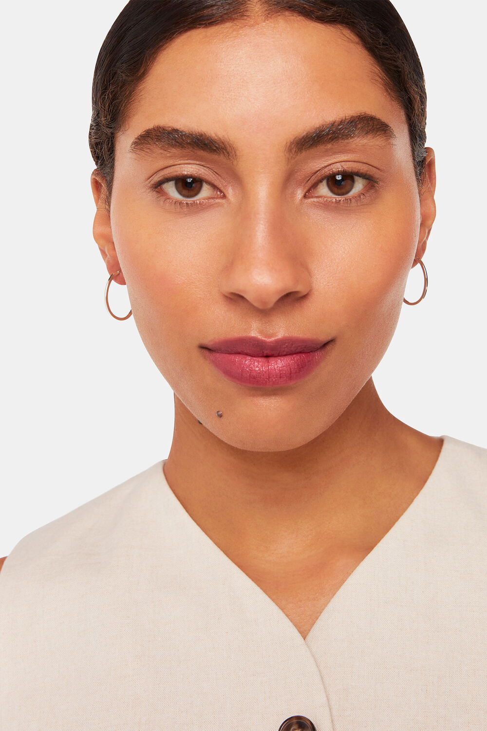 Mini Oval Thin Hoop