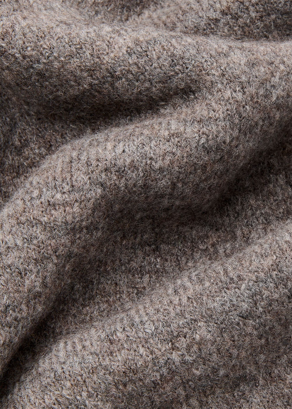 Wool Mix Crew Cardigan