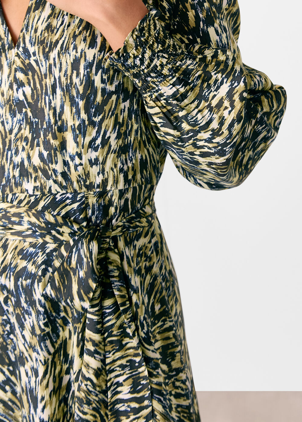 Leopard Swirl Midi Dress