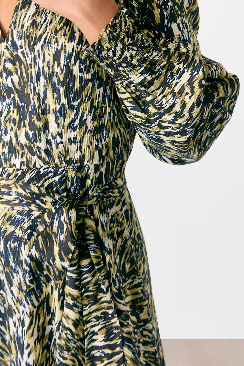 Leopard Swirl Midi Dress