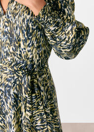 Leopard Swirl Midi Dress