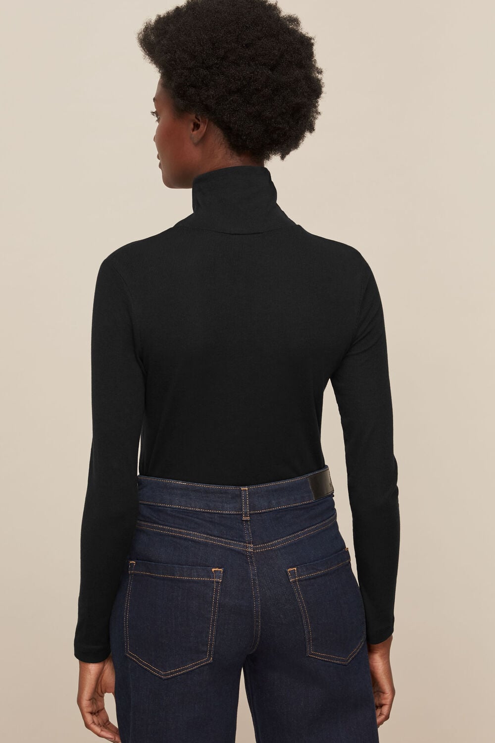 Essential Polo Neck Black