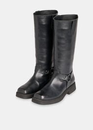 Matteo Knee High Biker Boot