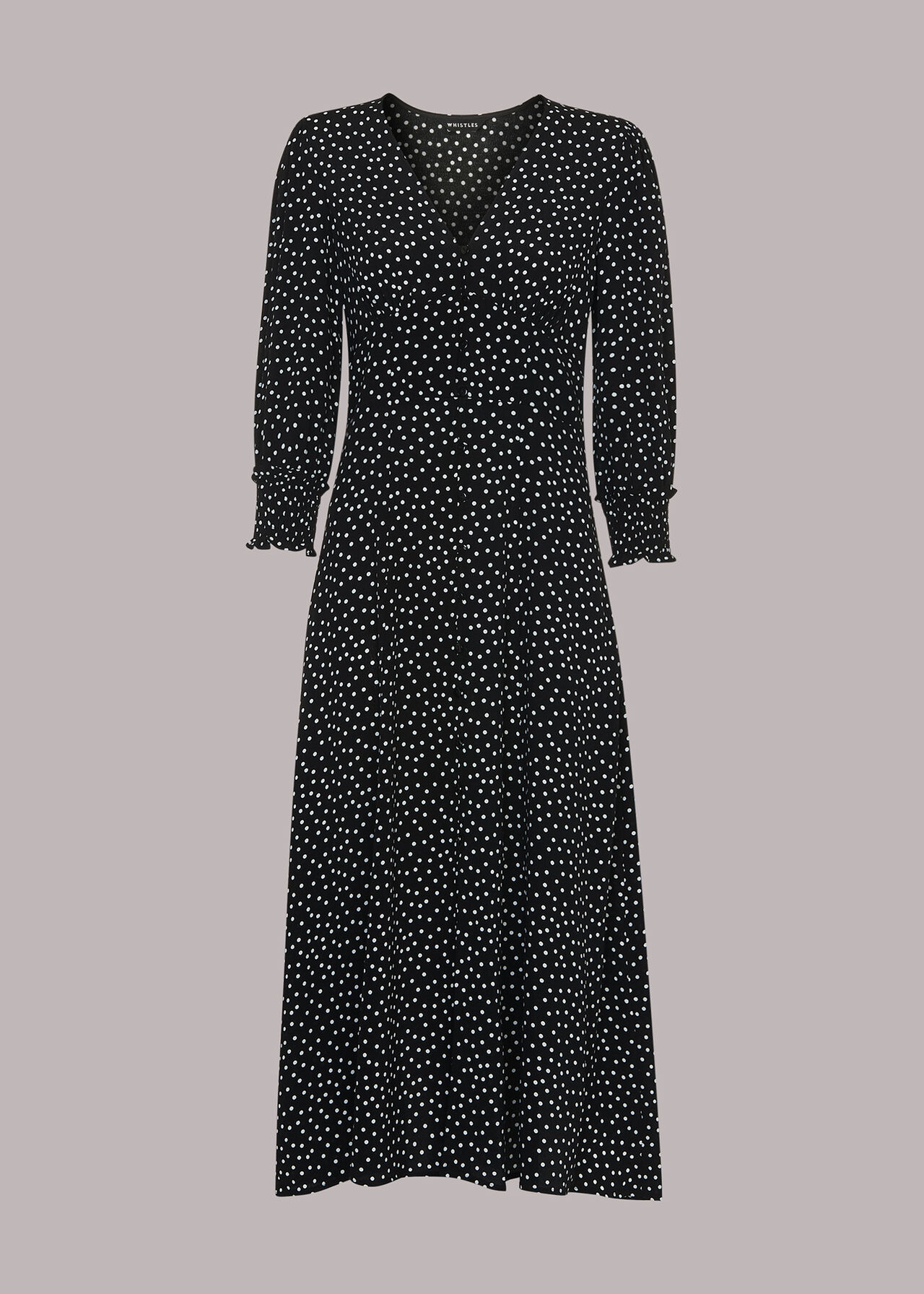 Ellie Spot Print Midi Dress