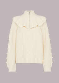Electra Zip Frill Cable Knit